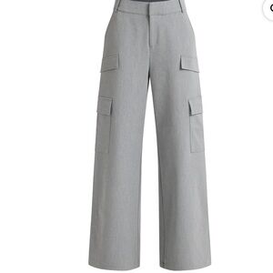 Woman’s Gray Utility Trouser Cargo Pants Sz 24W NWT